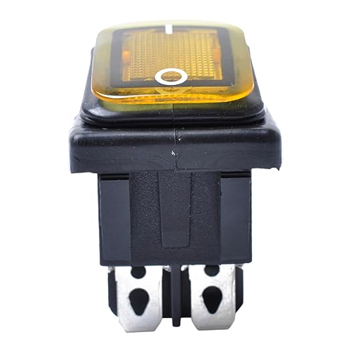 GANAZONO Automotive Toggle Switches Waterproof 4 Pin Boat Type Switch 12v On-Off Marine Rocker Led Light for Car