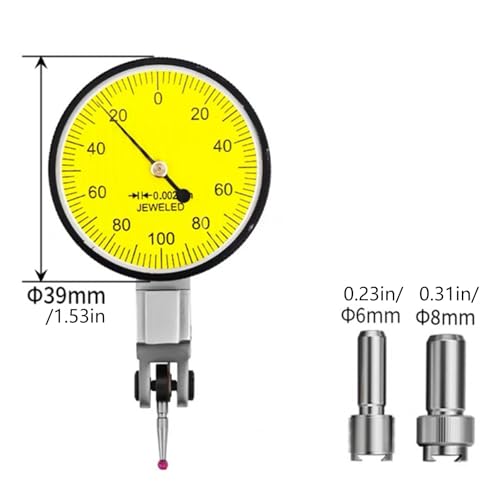 Indicateur de test à levier 0.002 mm en métal robuste pour métrologie - 5