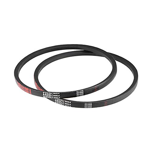 sourcing map A635/A25 Trapezoidal Correas 25 Interior Circunferencia, A-Sección Caucho Transmisión Correa 2uds