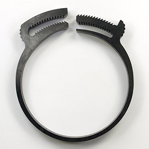 2 3/8" (2.375") Heavy Duty Double Gripping Nylon Plastic Hose Clamps, 225ยฐ F / 200 PSI Rated, 10 Pack (Made in USA/UK)