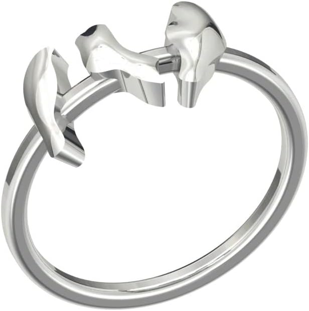 925 Sterling Silver Bird on a Branch Ring for Gift Jewelry