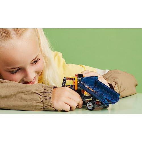 LEGO Technic Dump Truck 42147, 2in1 Toy Set, Construction Vehicle Model to Excavator Digger, Engineering Toys, Gift for Kids, Boys, Girls Ages 7 Plus - Image 3