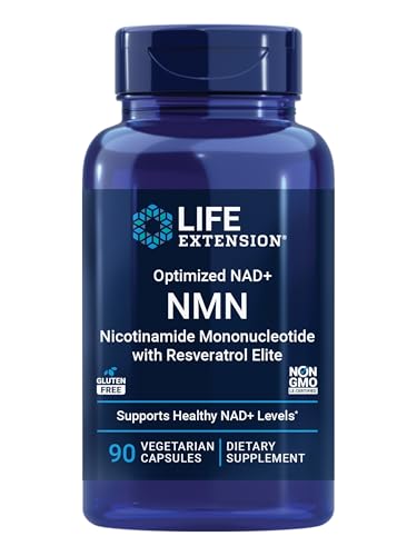 Life Extension NMN with Resveratrol Elite, NAD+ Precursor, 90 Veg Capsules, Anti-Aging Cellular Energy