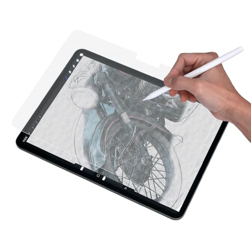 Film texture papier iPad Pro 13 2024 pour dessiner au cafe