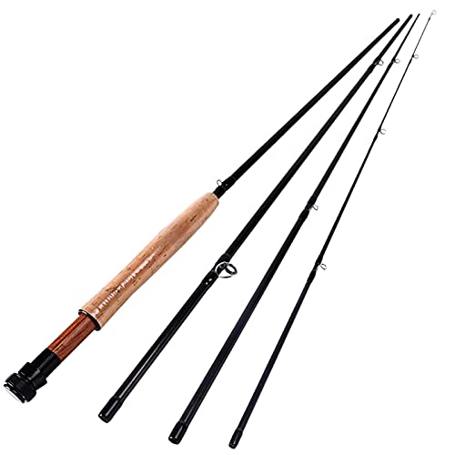 2.7M Ultralight Fly Fishing Rods Lw 5/6 4 Sections Fast Action Freshwater Fly Rods for Trout Salmon Fishing Tackle Telescopic Fishing Rod (Color : D) (B)