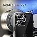 CELULARTE Camera Lens Protector for iPhone 15 / iPhone 15 Plus Diamond Ring Brightness Single Metal Tempered Glass HD (Black)