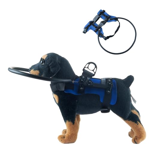 NCONCO Edificio per cani ciechi, anello anti-collisione, regolabile, per animali domestici, leggero, riflettente, anti-collisione, anello per cani