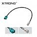 XTRONS® Female Fakra to Female ISO Car Stereo Aerial Antenna Adaptor Connector Cable Lead