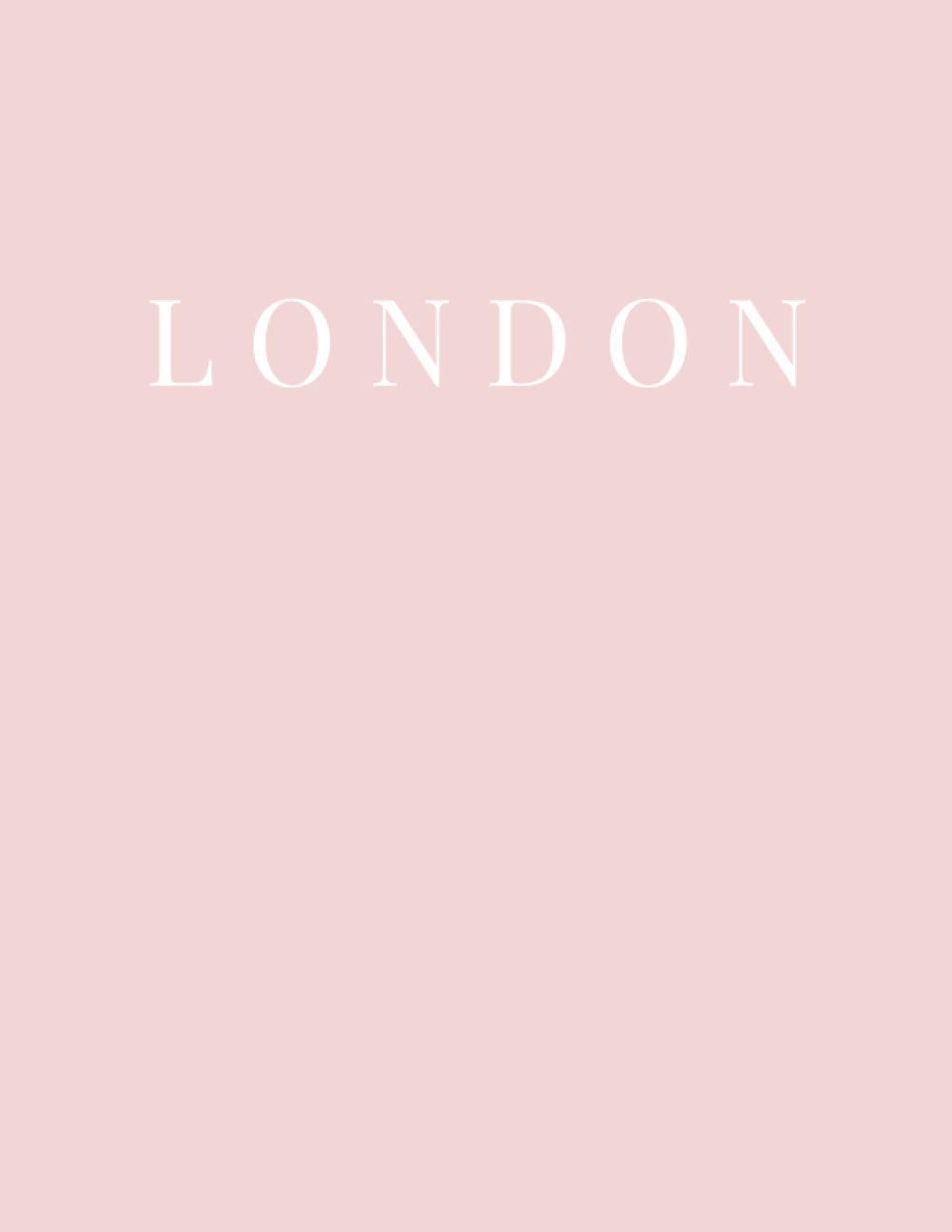 London: Soft Pink Decorative Coffee Table Book for Stacking and Home Decoration