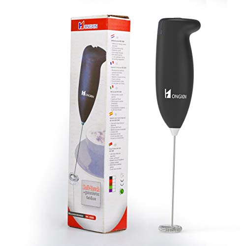 Hongxin Milk Frother Handheld Battery Operated Electric Foam Maker Hand Blender for Coffee