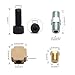 HTRACING Turbo Charger Oil Drain Return Line Oil Feed Complete Kit Fit for T3 T4 GT35 T70 T66