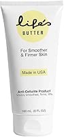 Life’s Butter Anti-Cellulite Cream with Coenzyme Q10, L-Carnitine and Coconut Oil | Skin Smoothening Natural Product | Skin Firming Lotion Cellulite Remover Treatment | 6 fl oz