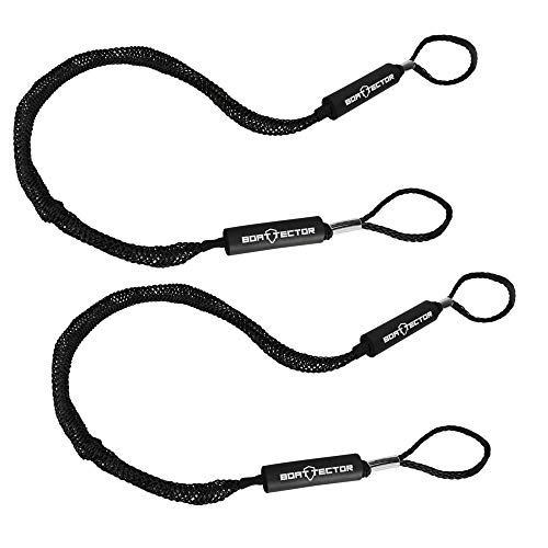 Extreme Max 3006.2358 Boattector Bungee Dock Line Value 2-Pack - 6', Black #TOP2