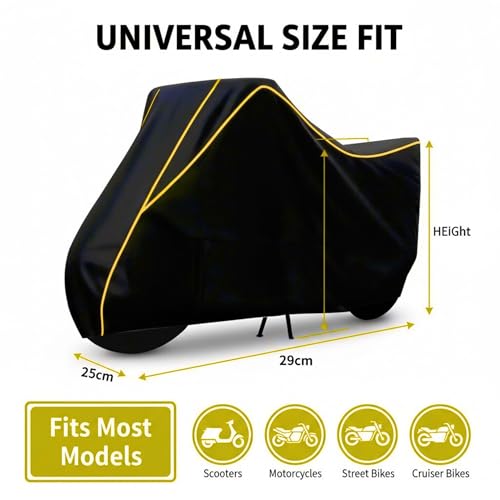 Image of Stylish Water Resistant Scooty Body Cover Compatible with Ola S1 Air & All Models | UV Protection, Dustproof, Heat Resistant, Two Wheeler | New All Weather Protection, Dust & Rain
