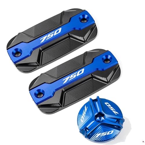 Tapas de depósito de freno y motor para Honda Forza 750 2020-2024, kit de protección azul