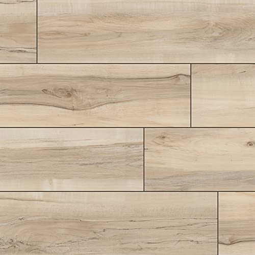 MSI McKenna XL 9 in. x 60 in. Luxury Vinyl Flooring, Rigid Core Planks, LVT Tile, Waterproof LVT, Wood Grain Finish, 12 MIL Wear Layer, 5 mm Thick, 22.44 sq. ft./Case, Aged Maple Beige