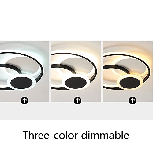Plafonnier LED encastrable circulaire à intensité variable moderne - 6