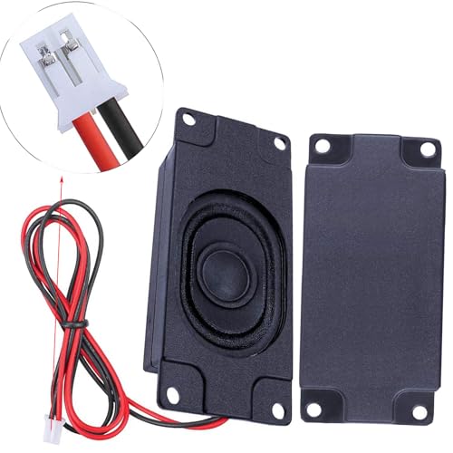 DFplayer Lot de 2 mini haut-parleurs portables 3 W 8 ohms avec interface JST-PH2.0 mm broches pour carte mère Arduino, projets électroniques DIY et moniteurs TV LCD – Image 6