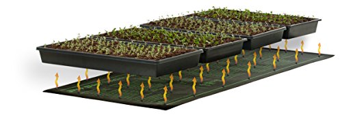 Hydrofarm Jump Start MT10009, 107 Watt UL Certified Seedling, 3" x 20" Inches Heat Mat, 48 x 20.75 Inch, Jumpstart