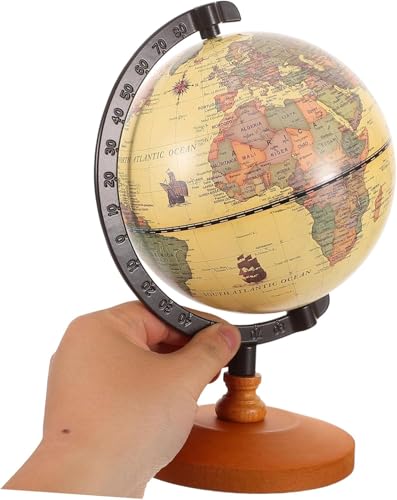 Globe décoratif vintage rétro pour bureau et exploration géographique - 4
