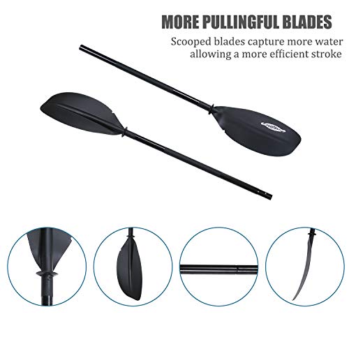 image for WDAM Kayak Paddle-Best 230 Kayak Paddle for Fishing with Grip Aluminiu