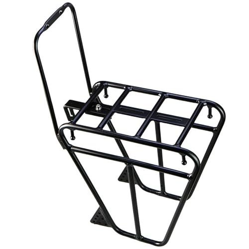 Porte-bagages avant vélo alu cargo rack solide avec tige réglable sacoche voyage
