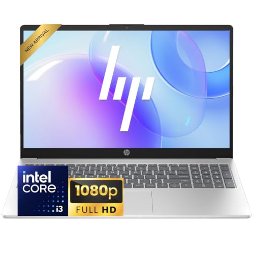 Image of HP 15.6 inch Full HD Business Laptop Computer, 8GB RAM, 256GB SSD, Intel Core i3 CPU, Wi-Fi 6, 2026 Edition, Long Battery Life, Windows 11 with Office 365 for The Web