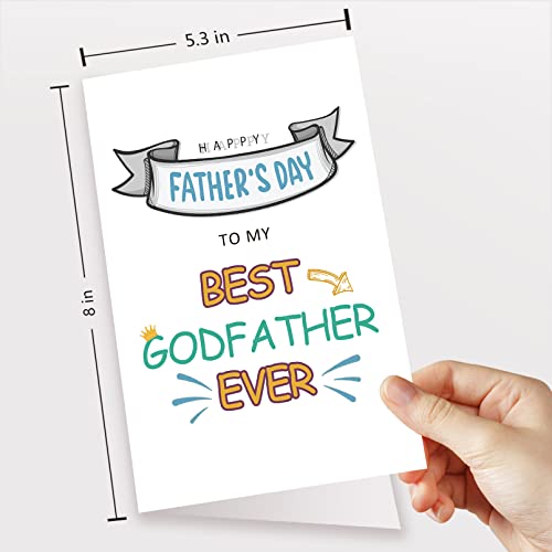 Father’s Day Card For Godfather, Happy Fathers Day Card For God Father, The Best Godfather Ever #TOP1