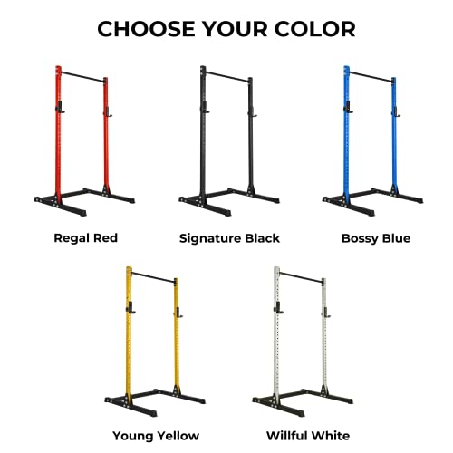 Image of BullrocK Raptor Squat Stand 486 Multipurpose Rack with Pull-Up Bar for Home & Commercial Gym Bench Press & Squatting Powerlifting Squats Rack (Bossy Blue)