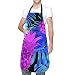 tuotaowenhua Grembiule da cucina cuoco da cameriera da cameriera cuoco grembiuli Bib Neck regolabile per le donne uomini ragazze foglia botanica hawaiana 1
