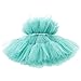 NNJXD Abito per Bambina Abiti con Fiocco Tutu Battesimo Soffice Battesimo Principessa Taglia (100) 2-3 Anni 766 Verde-A