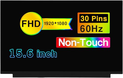 POBRIDA 15.6 Inches New Screen Replacement for Samsung Galaxy Book3 NP750XFG-KB2US NP750XFG-KB3US FHD 1920 * 1080 30 Pins LCD Non-Touch Screen Display Panel