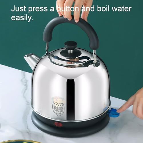 Tetera eléctrica de acero inoxidable con capacidad grande miniatura 4