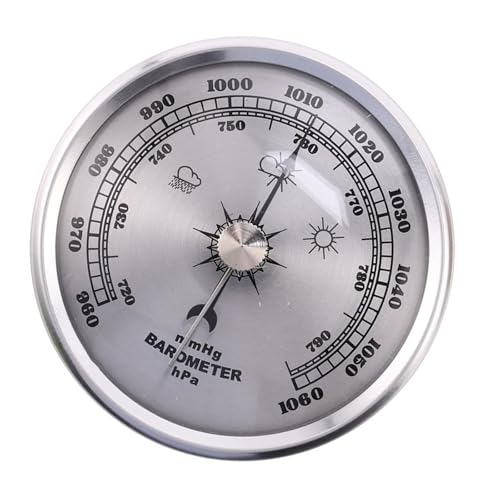 Barógrafo aneroide profesional 70 mm de diámetro Instrumento meteorológico Lectura manual Barómetro mecánico de fuerza industrial para exteriores