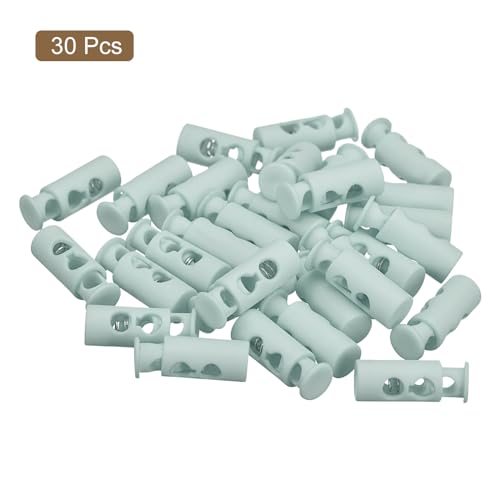 Cordon de serrage en plastique à double trou robuste - Butées à ressort anti-glissement - 3