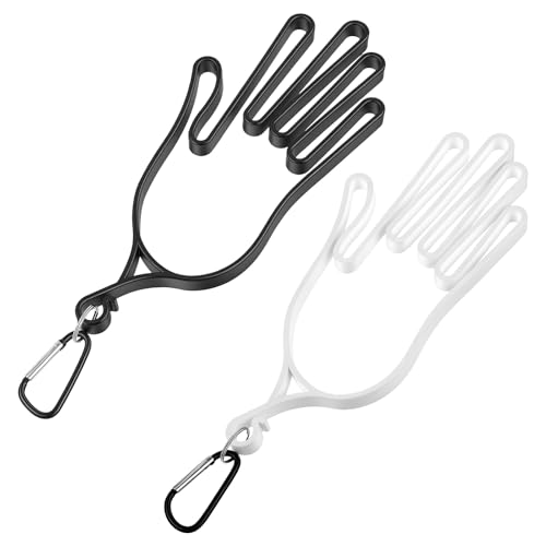 Twisina 2Pcs Golf Glove Holder Golf Glove Stretcher with Keychain
