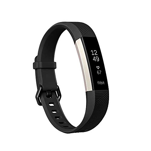 Fitbit Alta HR, Black, Large (US Version) (Renewed)