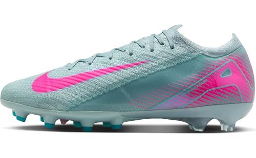 Nike Mercurial Vapor 16 Elite AG-Pro Low-Top Soccer Cleats (FQ8693-301, Ocean Cube/Pink Blast)