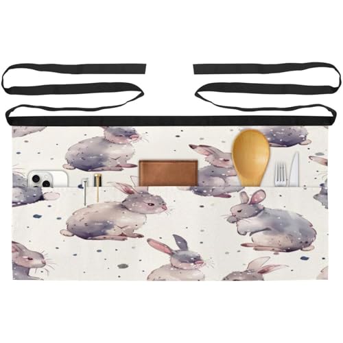 Tablier court de chef avec poches pour ne plus tacher vos vêtements en cuisine