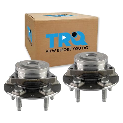 Image of TRQ 2 Piece Front Rear Wheel Bearing & Hub Assembly Set with ABS Sensor Compatible with 2019-2020 Buick Envision 2016-2019 Cadillac ATS CT6 CTS 2018-2021 Chevrolet Camaro