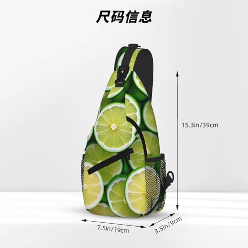 Lemon Print Cross Chest Bag Diagonally - High-Capacity For Short Trips, Work, And Daily Use4