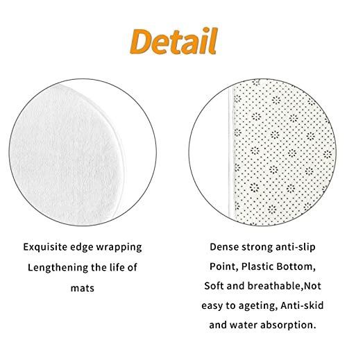 Badematten Set 3 Teilig,Toilettenmatte Set,3Er Badgarnitur Badezimmer Matte Set Dusch Bade Matte Vorleger Teppich 3D… – Bild 5