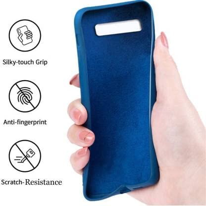 Image of A rtistque Liquid TPU Silicone Matte Shockproof Flexible with Camera Protection Soft Back Cover Case for Samsung Galaxy Note 8 - Blue