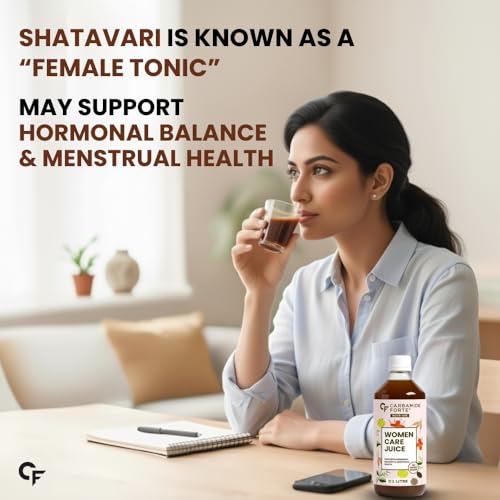 Image of Carbamide Forte She Care Juice for Women | PCOS Supplement & PCOD Ayurvedic Medicine with 17 Ayurvedic Herbs | Supports Hormonal Balance for Women & Period Pain Relief & | She Care Herbal Juice with Shatavari, Ashoka & Methi | 1 Litre