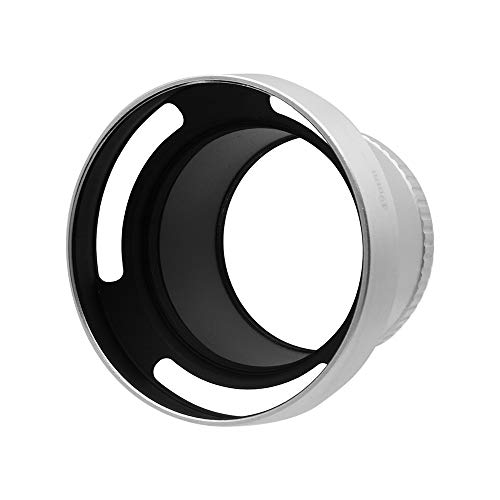 Tubo Adaptador de Filtro para Lente de Metal LA-49X2S con Sombrilla para Lente de 49 mm para Cámaras Leica X1 y X2, Color Plata miniatura 6