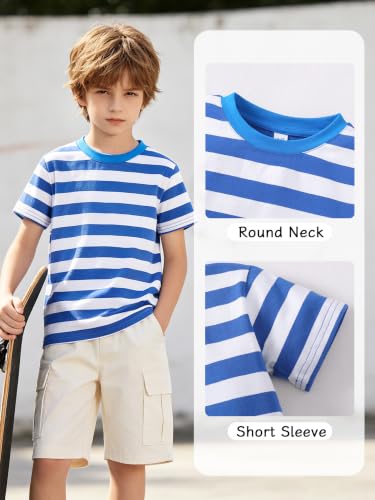 Image of Magic Park 6M-14Y Kid Striped T-Shirt Boys Cotton Tee Basic Top