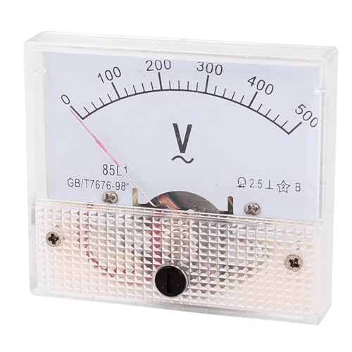 Voltmètre AC 85L1 0-500V à aiguille pour tableau électrique de maison