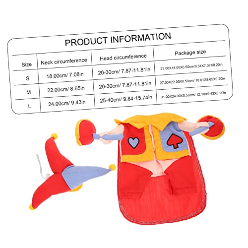 Disfraz para perro con gorro decorativo rojo talla S miniatura 2