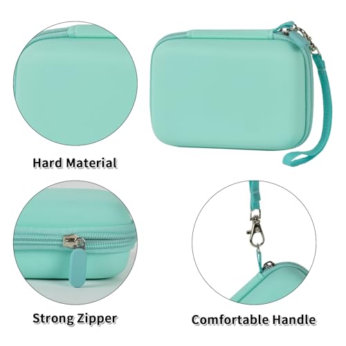Image of Comecase Case Compatible with Nelko P21 / for Phomemo D30 D35 Label Maker Machine, for JADENS D11 / for SUPVAN Mini Labeler Sticker, Labler Maker Storage for Tape&Accessories - Green