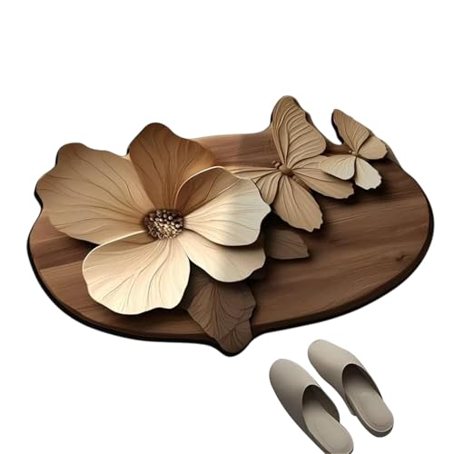 Alfombras de cocina con diseño de mariposas, alfombra antideslizante para entrada, cuarto de bebé, habitación de los niños